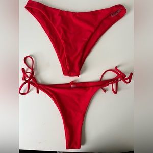 Shein Red Bikini Bottoms